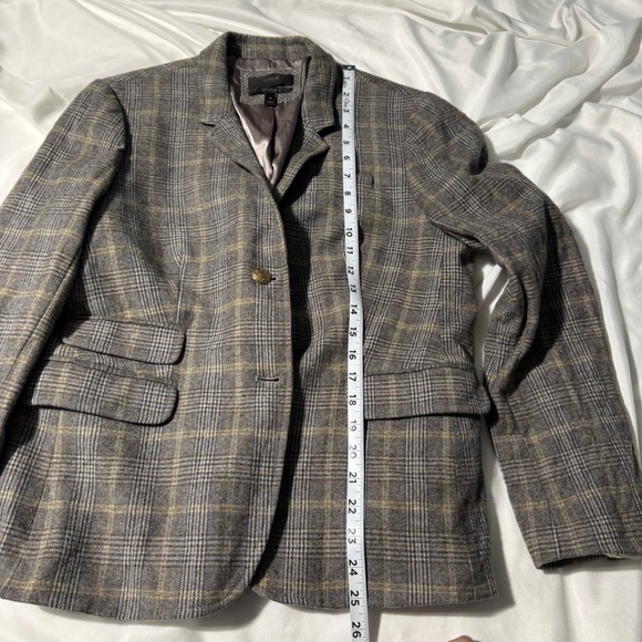 J. Crew Schoolboy Blazer Wool Blend English Tweed Size 16 Academia Preppy - Picture 11 of 15